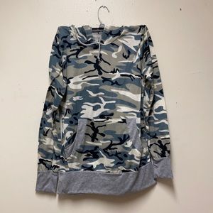 Thanth M Camo drawstring hoodie